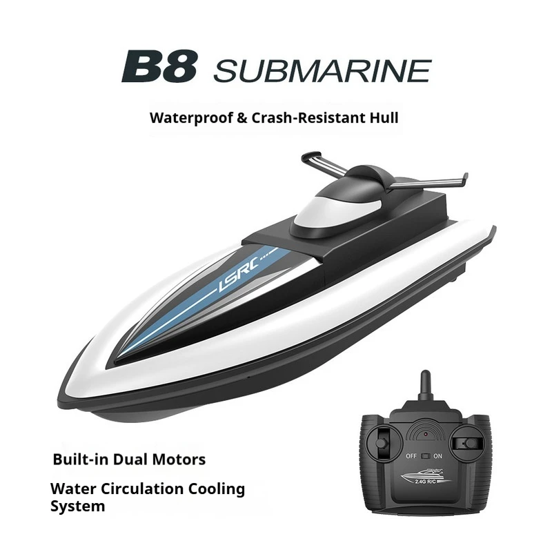 

LSRC Remote Control Speed Boat High Speed Electric Racing Double Motor Dual Propeller Long Battery Life Outdoor Water Lake Pool