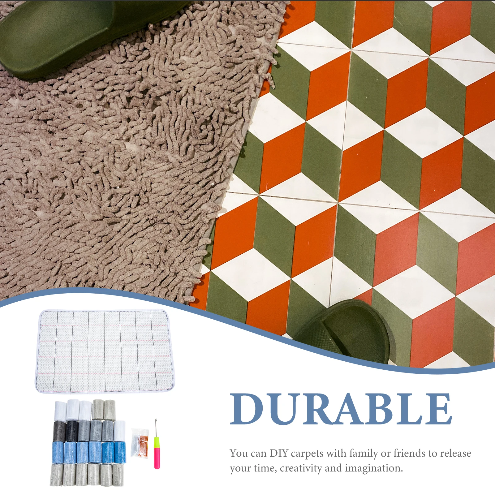 

DIY крючок с защелкой, набор для изготовления ковров, 20x12 для начинающих, взрослых, крючок с защелкой, материал пряжи, домашнее рукоделие