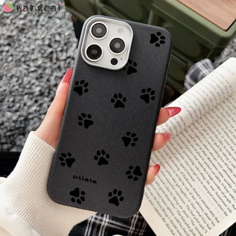 For Vivo V27 V27E V25 V25E Pro V23E V21E V17 Russia Neo T3 Lite T3X T2X 5G 4G Phone Case Cute Paw Prints Soft Cover