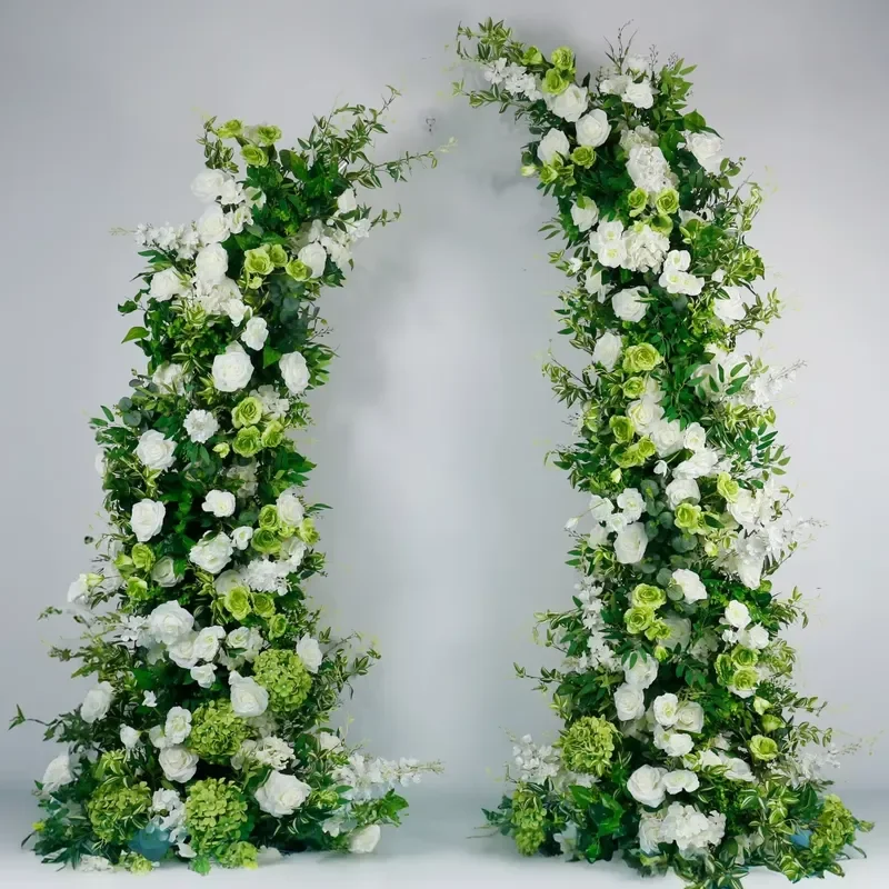 New Design Floral Plant Arch Backdrop Silk Artificial Flowers Decoration for Wedding Photography Party