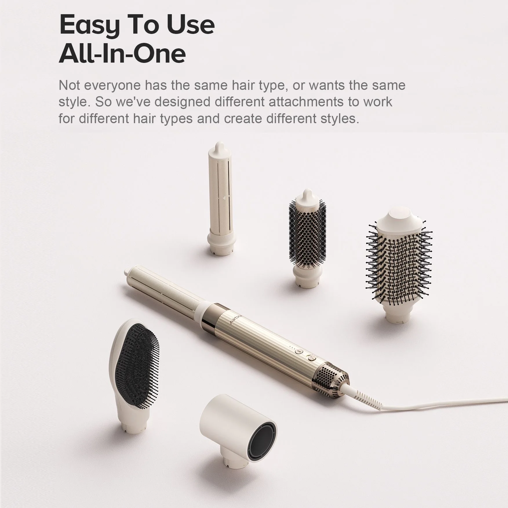 المهنية 6 في 1 Airbot Aria11000RPM عالية السرعة مصفف شعر متعدد الطراز مجفف الشعر الهواء الساخن بوش مكواة فرد الشعر