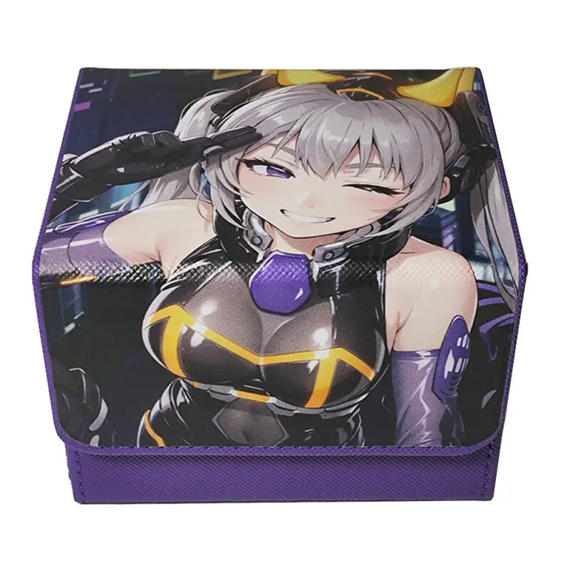 

Ю-Ги-О! Коробка для карт I:P Masquerena OPTCG DIY из утолщенной кожи большой вместимости для хранения коллекционных аниме-игровых карт