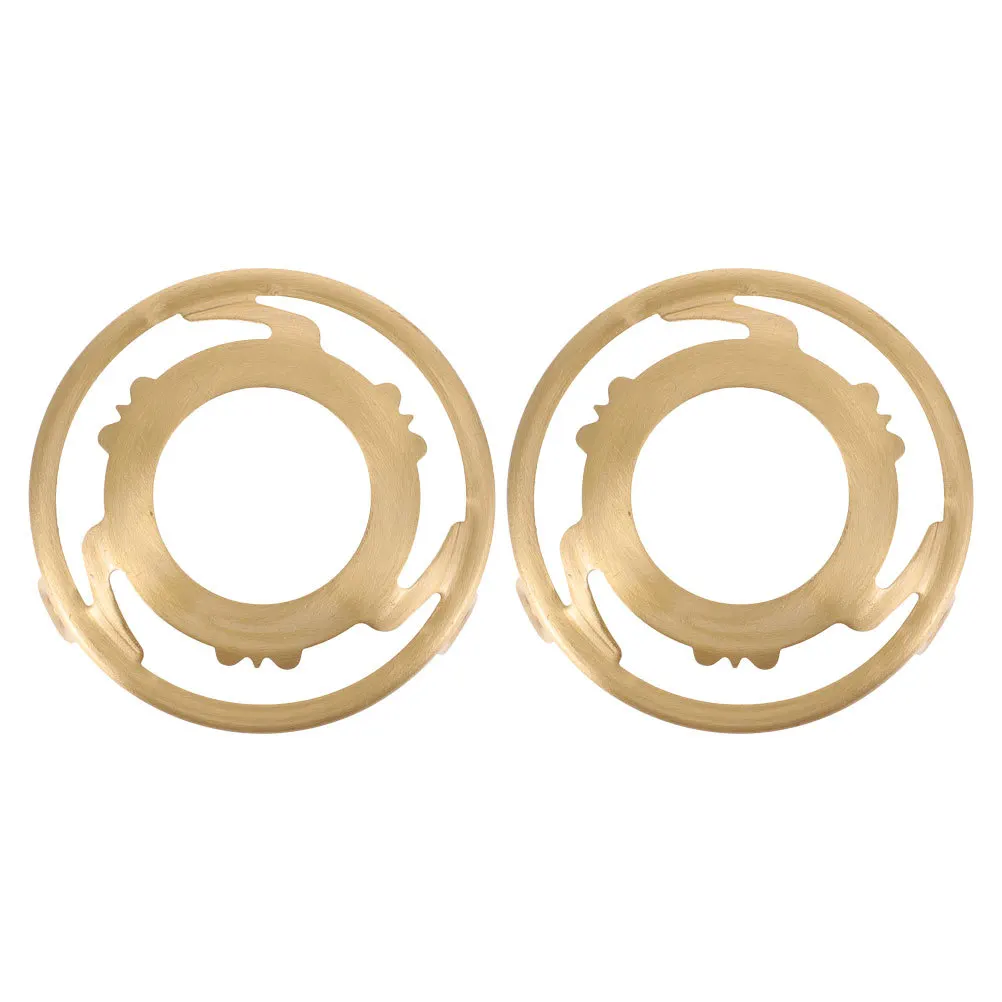 

2pcs Pure Copper Lamp Shade Holder: Durable Glass Fixture Ring Collar For Stable Table Lamp Repair Parts Replacement
