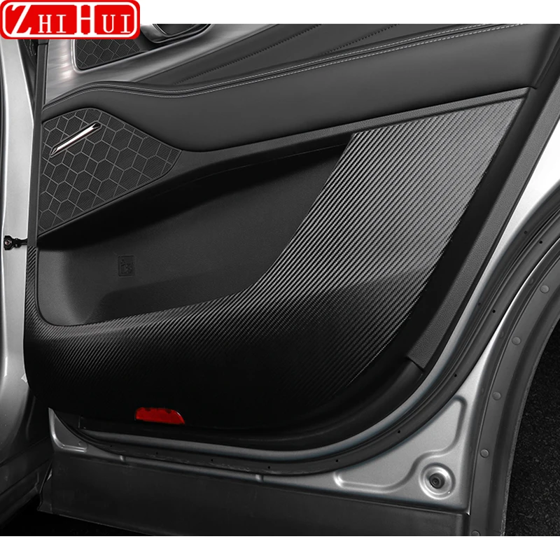 For Trumpchi GAC GS8 2nd Gen 2023 2024 Car Leather Door Anti Kick Pad Protection Side Edge Film Protector Stickers Accessories