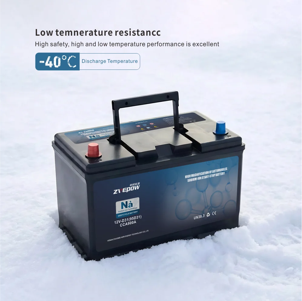 European Car Starting Battery 12V80AH Latest Sodium Ion Battery, Super Strong Starting Ability, 5-year ultra Long Warranty