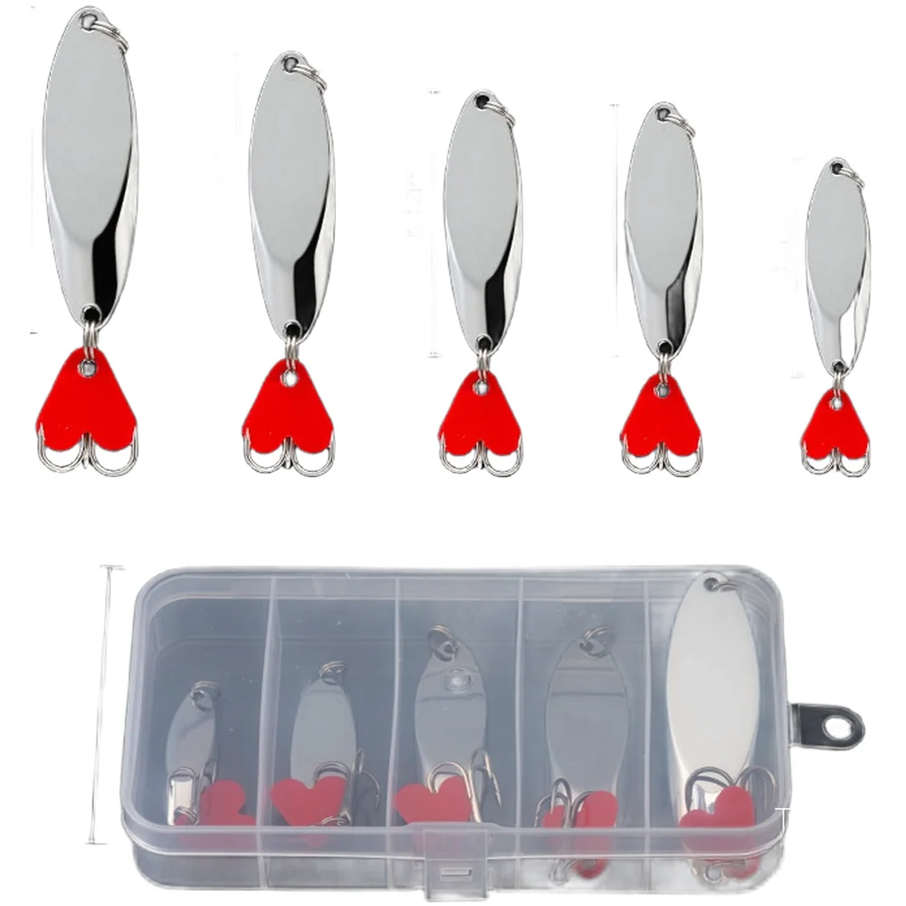 5/10/14/21/28g Fishing Lures Zinc Alloy Fishing Spoon Lure Set For Vib Bait For Bass Trout Artificial Baits Tackle