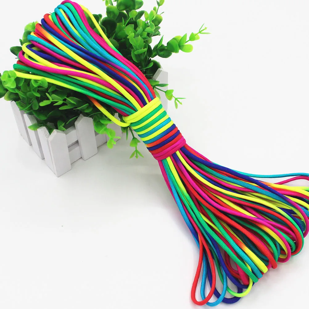 

Premium Nylon Cord Camping Lanyard Hiking Camping Rope Clothesline Colorful Travel Rope 7 Outdoor
