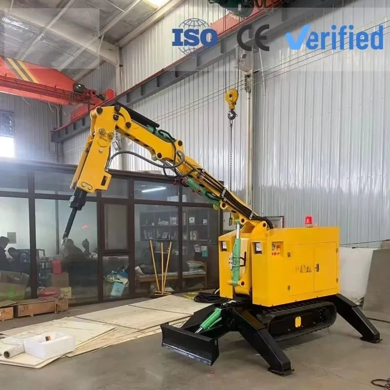 Remote Control Demolition Robot with Hydraulic Breaker for Concrete Crushing Building Renovation and Tunnel Work