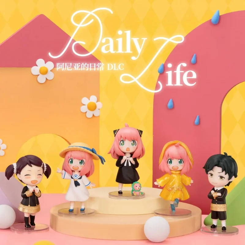 GONG Spy×Family Anya Daily Life Series Blind Box Mystery Box Kawaii Puppen Action Anime Figuren Spielzeug Niedliche Figur Spielzeug Geschenk