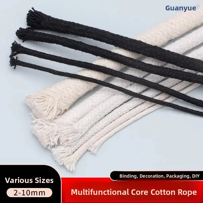 

Handmade Cotton Rope Core Encapsulated Thickened Decorative Yarn for Home Use DIY Tapestry Weaving Strong Wear Resistant Bind...