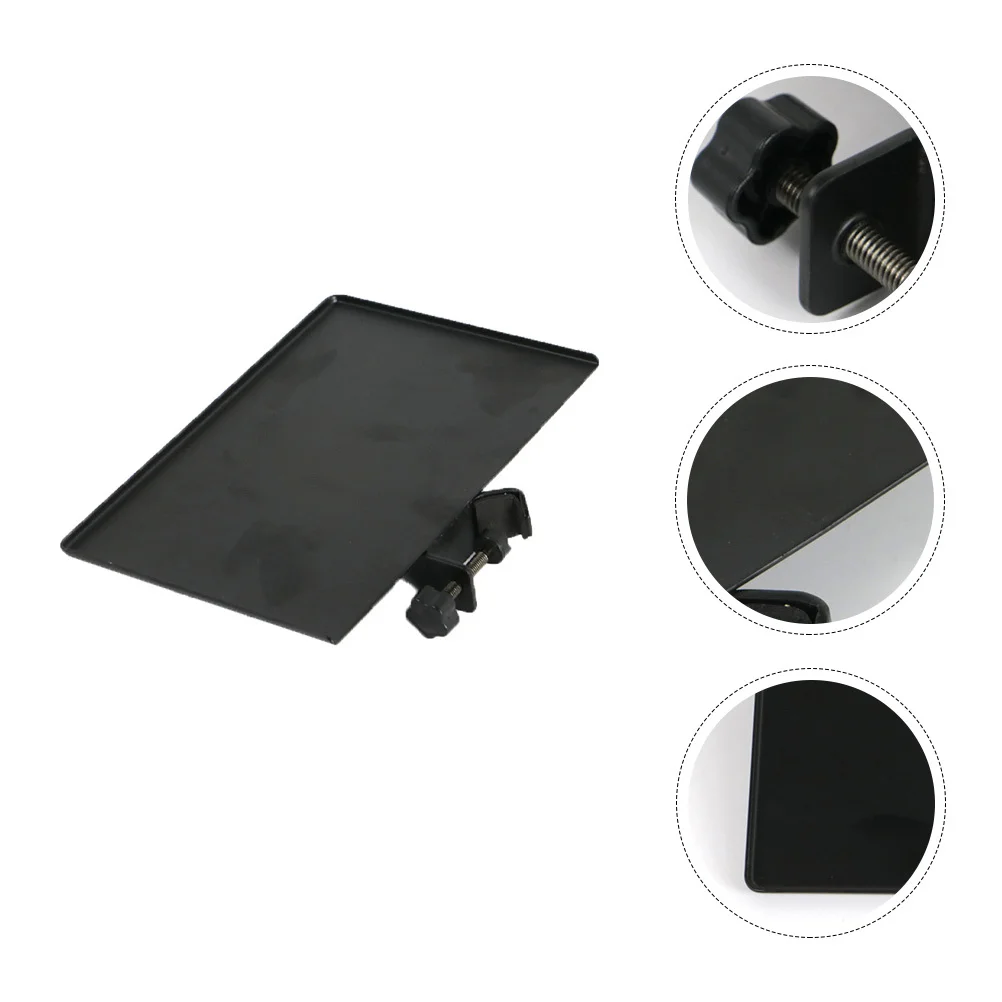 

Microphone Stand Shelf with Clip Fixation Surface Sponge Padding Prevents Scratches Ideal for Instrument Stand Use