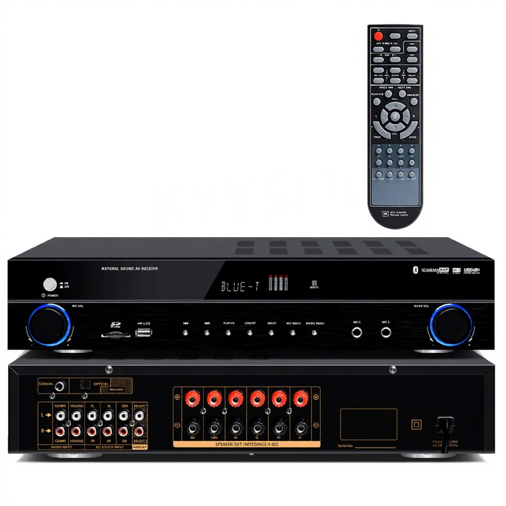 900W Blueteeth Amplifier Audio High Power Professional  Karaoke Fever Digital 220V 5.1 Home Theater System Amplificador