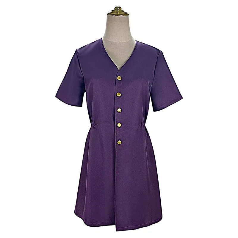 Purple Dress Halloween Costume Women Evil Dead Rise Beth Cosplay$0$k