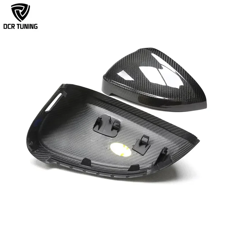 For Audi B9 RS4 Dry Carbon Fiber Mirror Cover  A5 S5 RS5 A4 S4 RS4 B9 2016+ Wing Casing Replace Shell with Blind Lane Assist