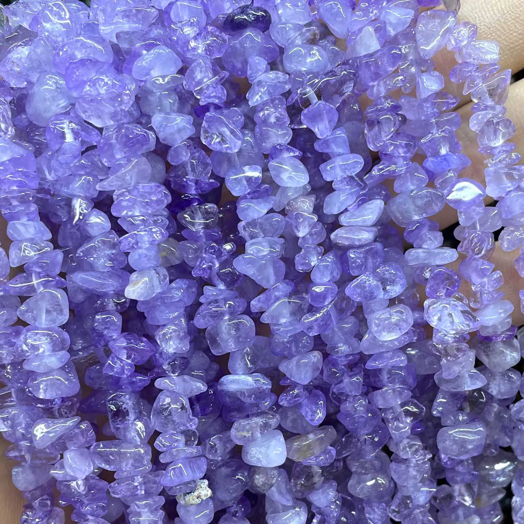 Naturstein unregelmäßige Freiform Aventurin Achate Amazonit Jades Chip Kies Spacer Perlen für Schmuck herstellung DIY Zubehör – Detail 13