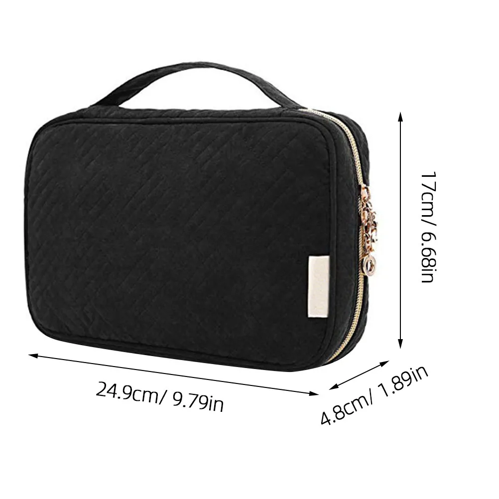

Travel Jewelry Organizer Bag Multifunctional Pouch with Inner Lining Holds Accessories Neatly Secure Vaulted Design for on The
