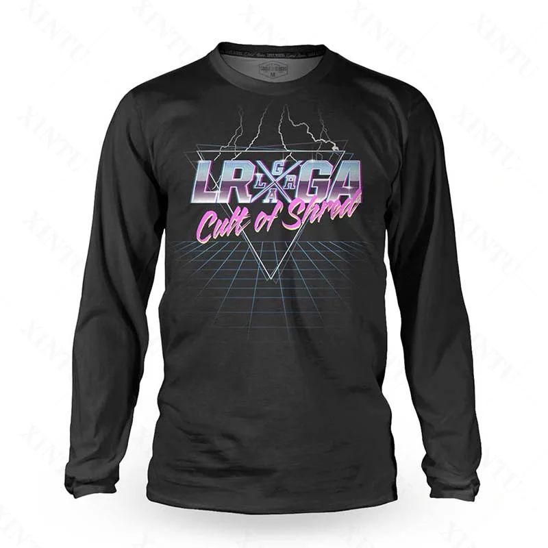 فضفاضة الدراجين الرجال التقنية جيرسي Longsleeve دراجة نارية DH عبر البلاد رياضية BMX الدراجة الجبلية MTB التحمل سباق