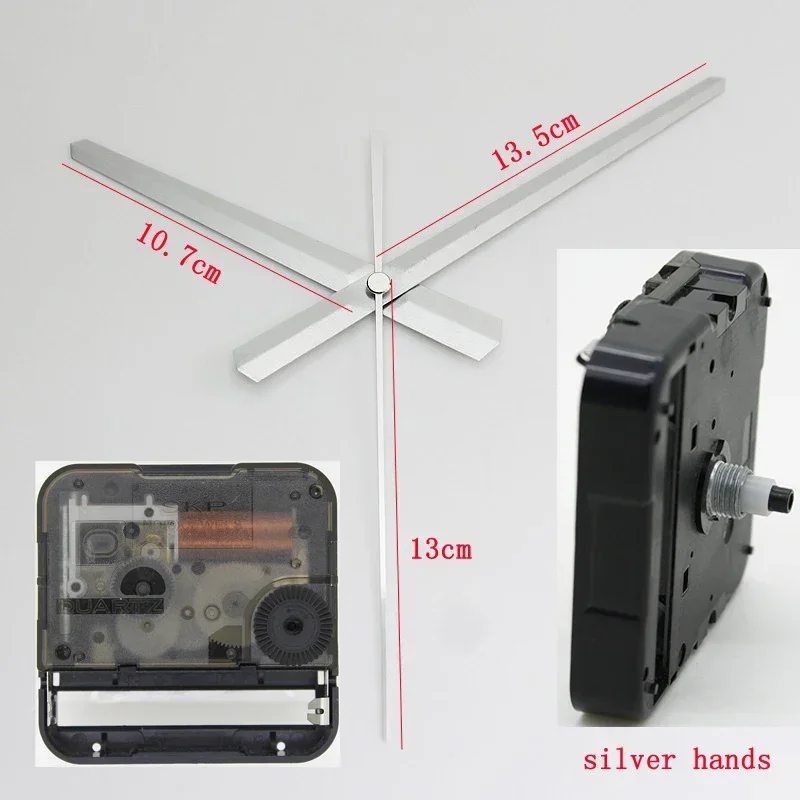 Clock Mechanism With Needles SKP 44704P Sweep Plastic Movement  23 Silver Hands Clock Accessory Silent Quartz DIY Kits Spare