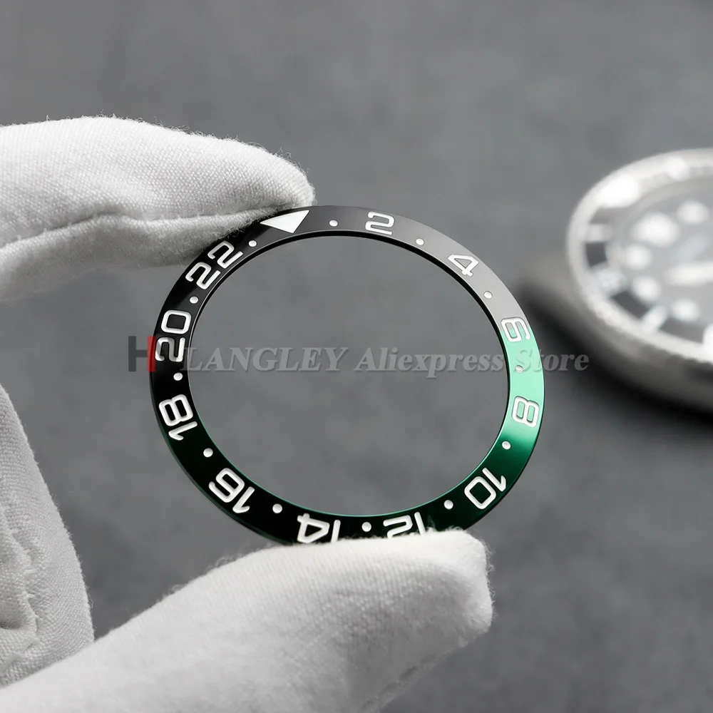 38mm*30.7mm Alloy Watch Bezel for 40mm Watch Case NH35 NH34 SUB GMT Diving Men Watch Accessories Replace Watch Bezel Insertions view 4