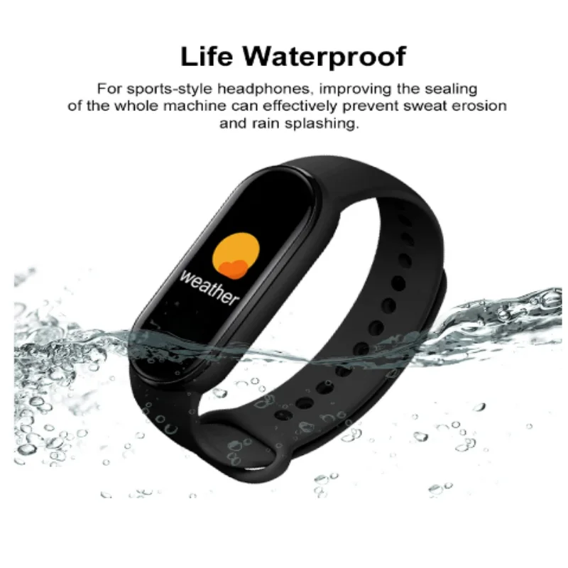 M6 Smart Watch Color Screen Step Counting Multi Sport Mode Message Reminder Photography Music Remote Control Smart Band