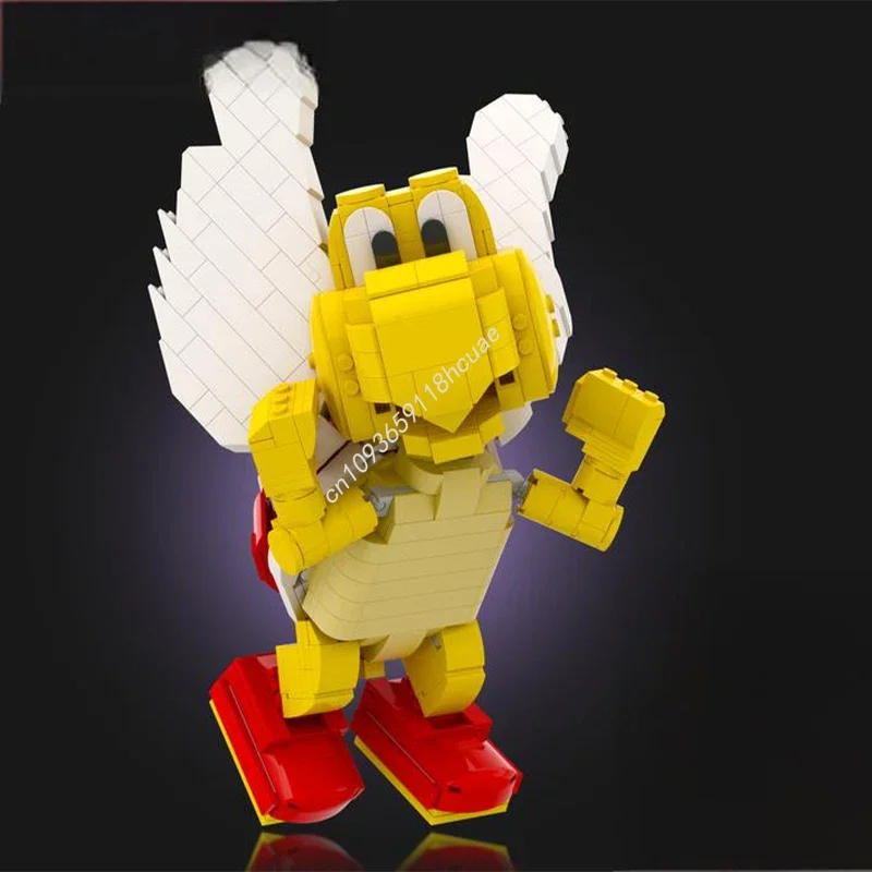 

630 деталей MOC Красный десантный солдат Коупасс, подвижная фигурка для демонстрации, 01 Итальянский сантехник, строительные блоки, рождественский подарок, подарок для архитектора, сделай сам