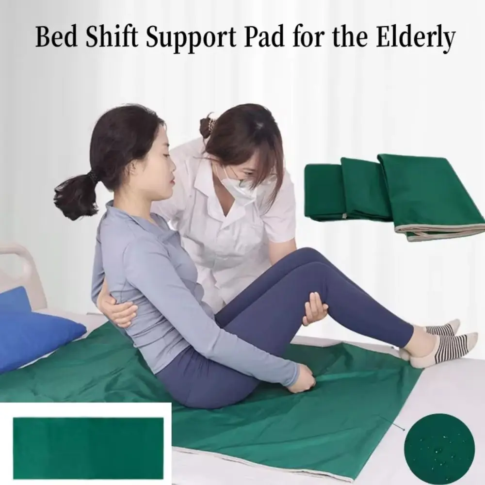 Portable Multifunction Patient Transfer Sheet Nylon Reusable Patient Sliding Sheet Washable Transfer Cloth for Bedridden Elderly