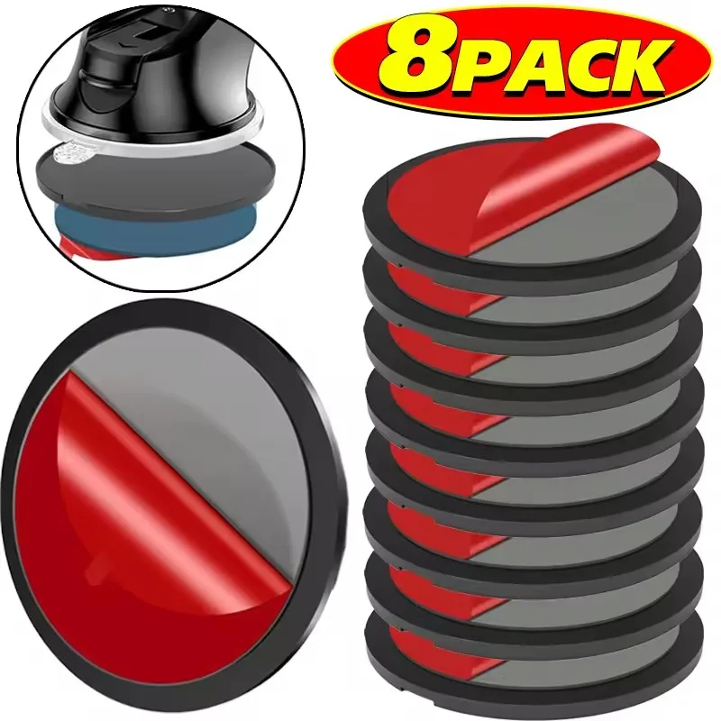 8-1Pack Autotelefoonhouder Stickers Zuignap voor GPS Telefoon Standhouder Beugel Stickers Zelfklevende Dashboard Mount Disc Pad Base