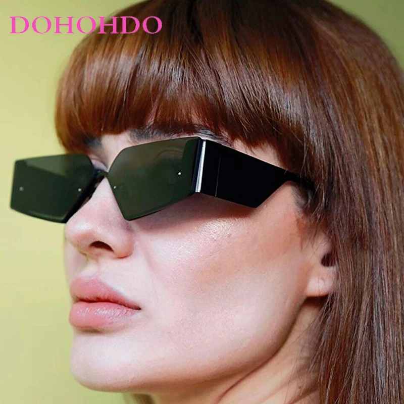 

Retro Y2K Rimless Women Sunglasses Fashion Luxury Designer Sunglass Men Outdoor Street Photography Eyewear Female Lentes UV400