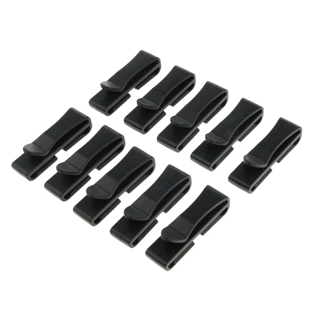 Outdoor Belt Clip Plastic Quick Slip Keeper Backpack Bag Strap Management Molle Webbing Connector Fastener for Hiking Gear Bag
