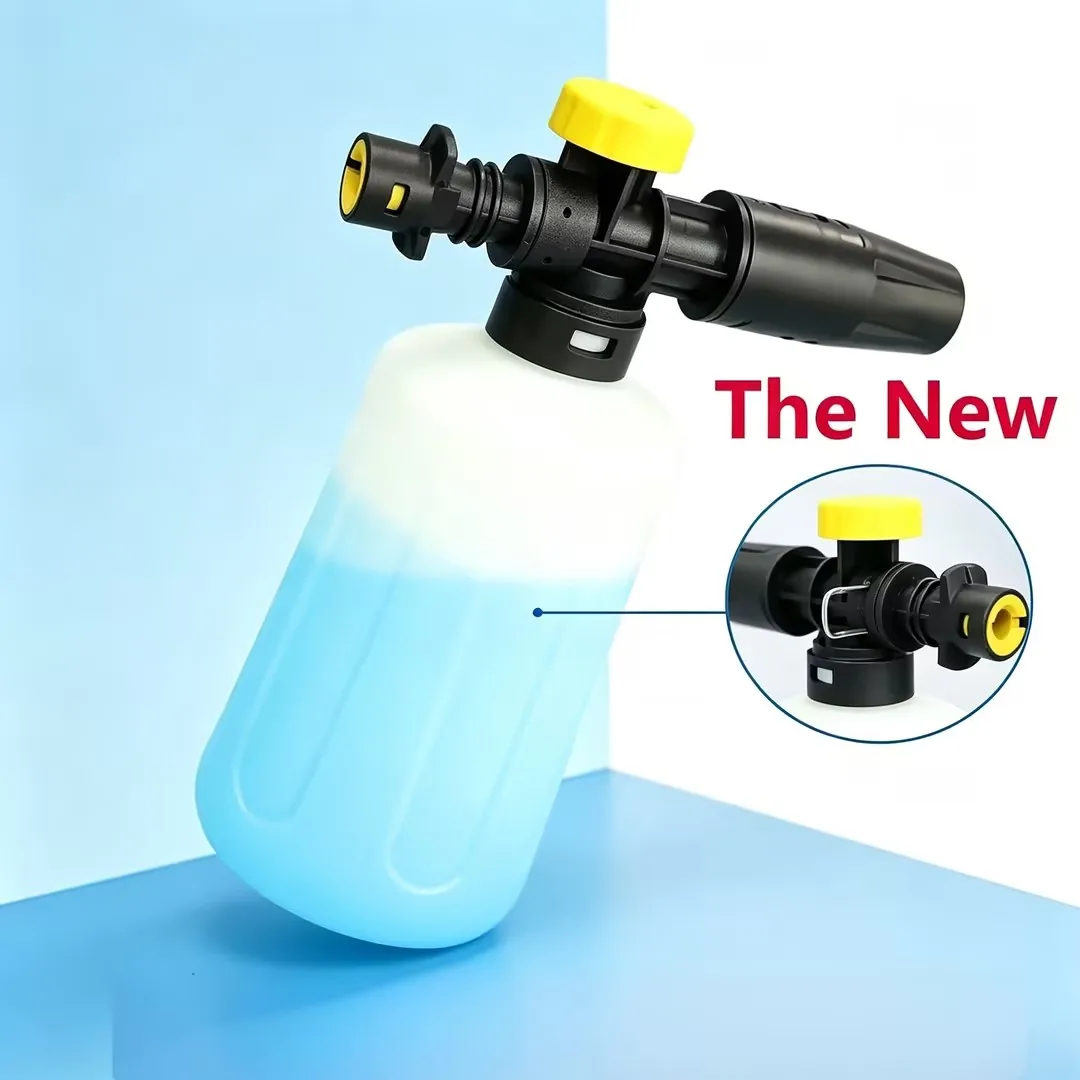 Canhão de Espuma para Karcher K2 K3 K4 K5 K6 K7, Kit de Lança de Espuma Ajustável, Bico para Lavadora de Alta Pressão, Pistola de Lavagem de Carros