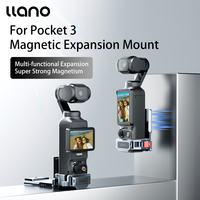 llano For DJI Pocket 3 Aluminum Alloy Protective Extension Cage Professional Magnetic Expansion Mount Alloy Cage