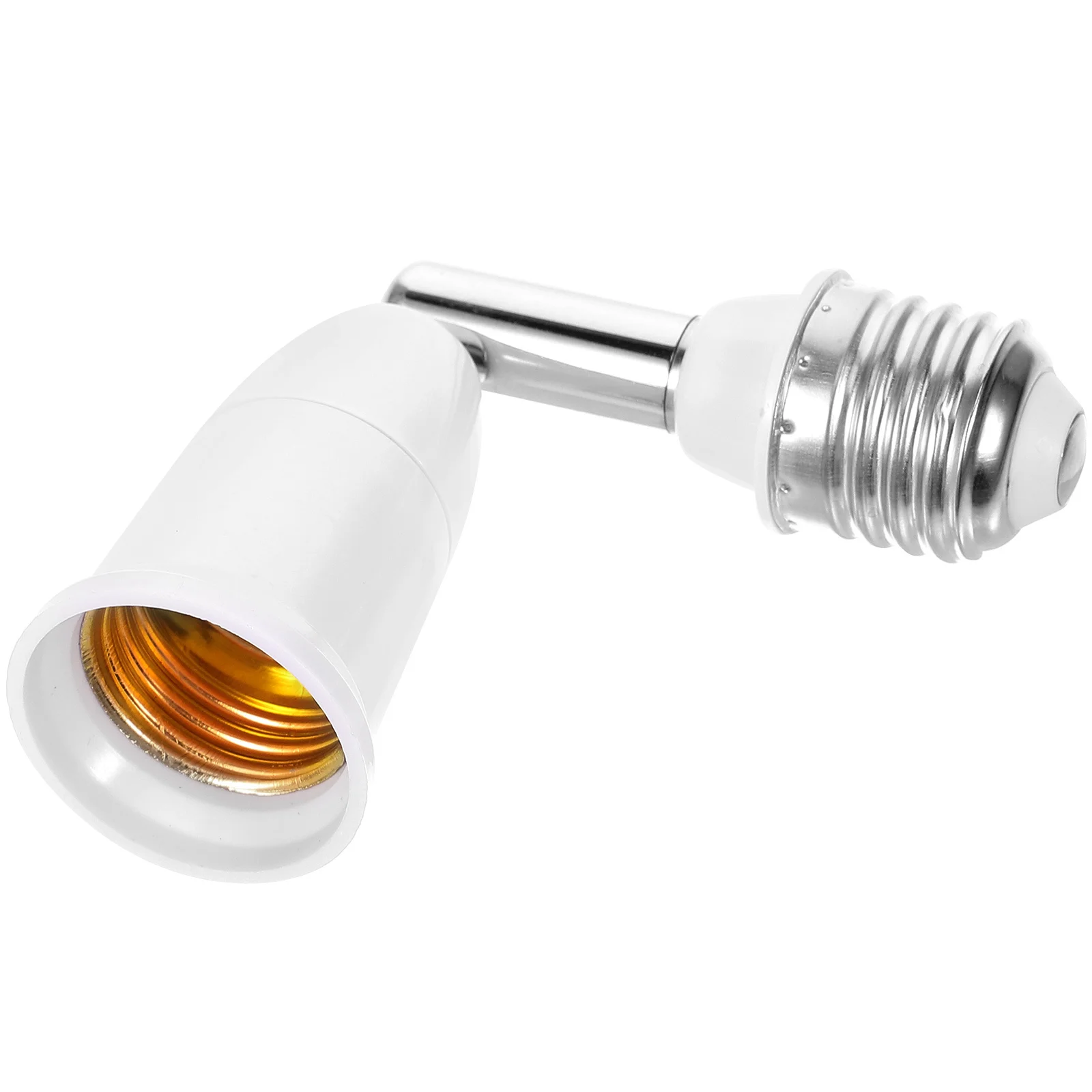 E27 Light Bulb Socket Extender ABS Material Flexible 360 Degree Swivel Lamp Base Adapter Light Socket Extension