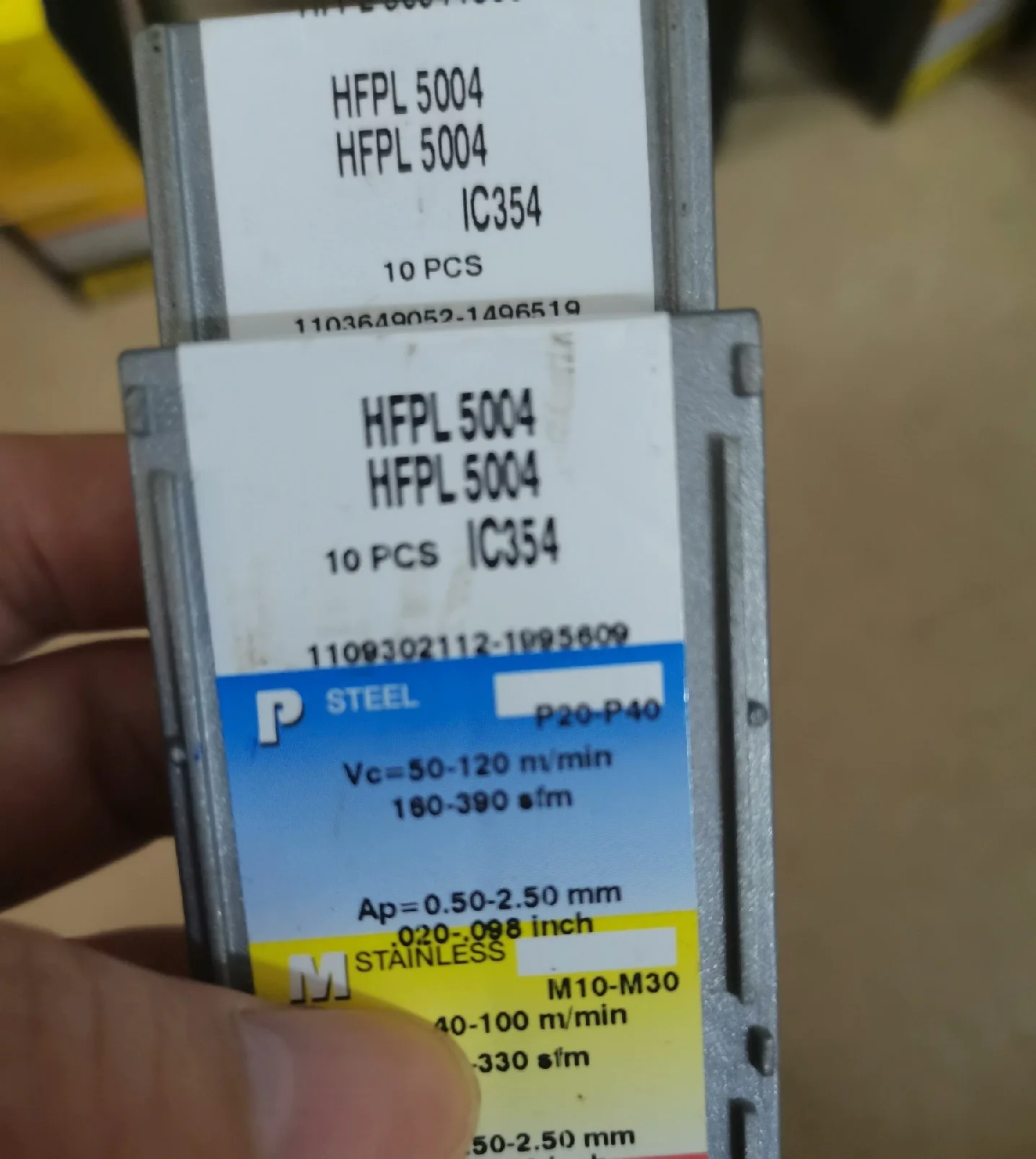 

Hard alloy cutting blades HFPL 5004 IC354