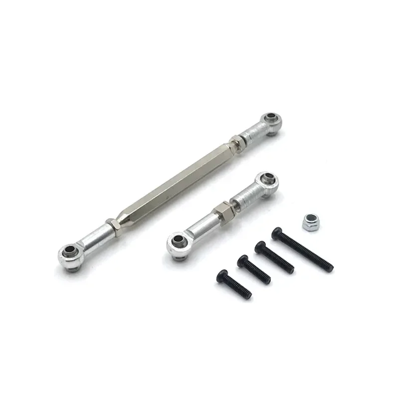 Metal Adjustable Steering Linkage Servo Link Pull Rod for MN D90 D99 MN-90 FJ-45 1/12 Upgrade Parts Rc Model Crawler Car