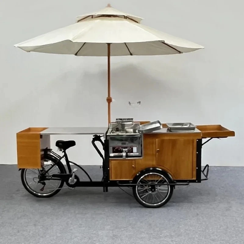 

xxxNight market stall fried food snack car mobile multi-functional dining car reverse ride three wheels