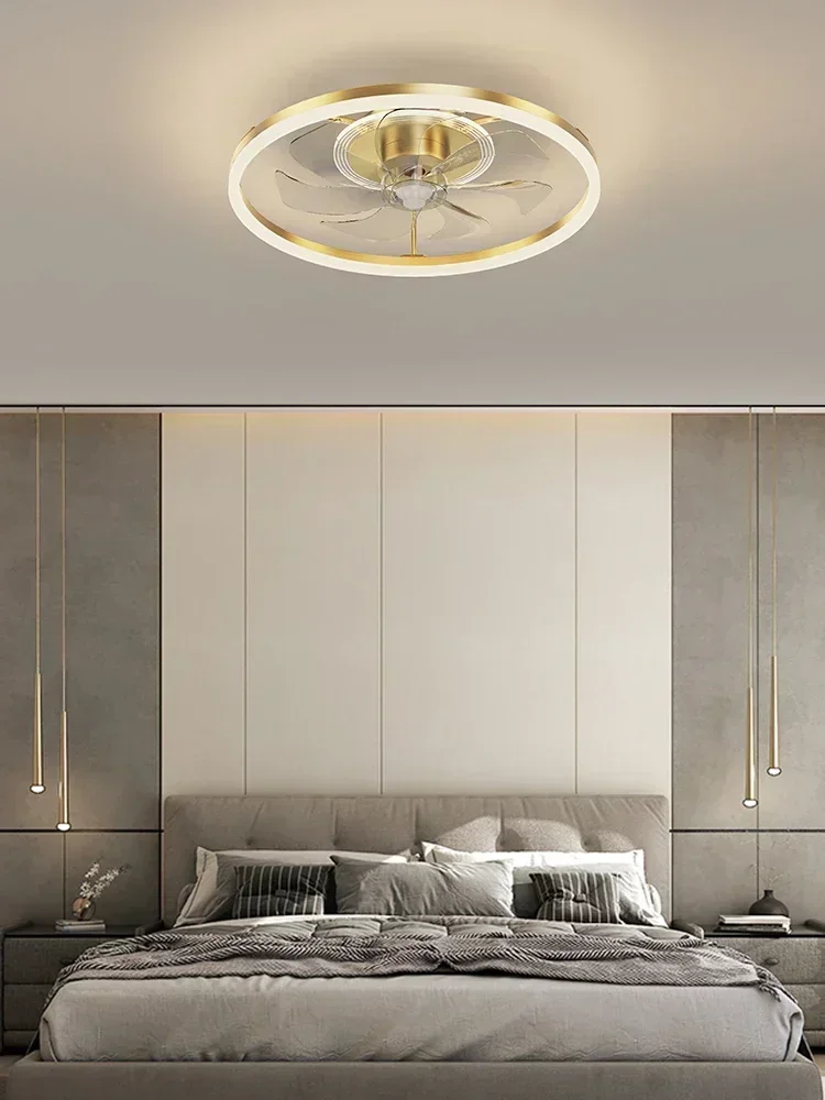 Ventilatore per camera da letto 220V, lampada da soffitto, lusso leggero, studio semplice e moderno, sala da pranzo, ventilatore silenzioso stellato, lampade per camera da letto principale