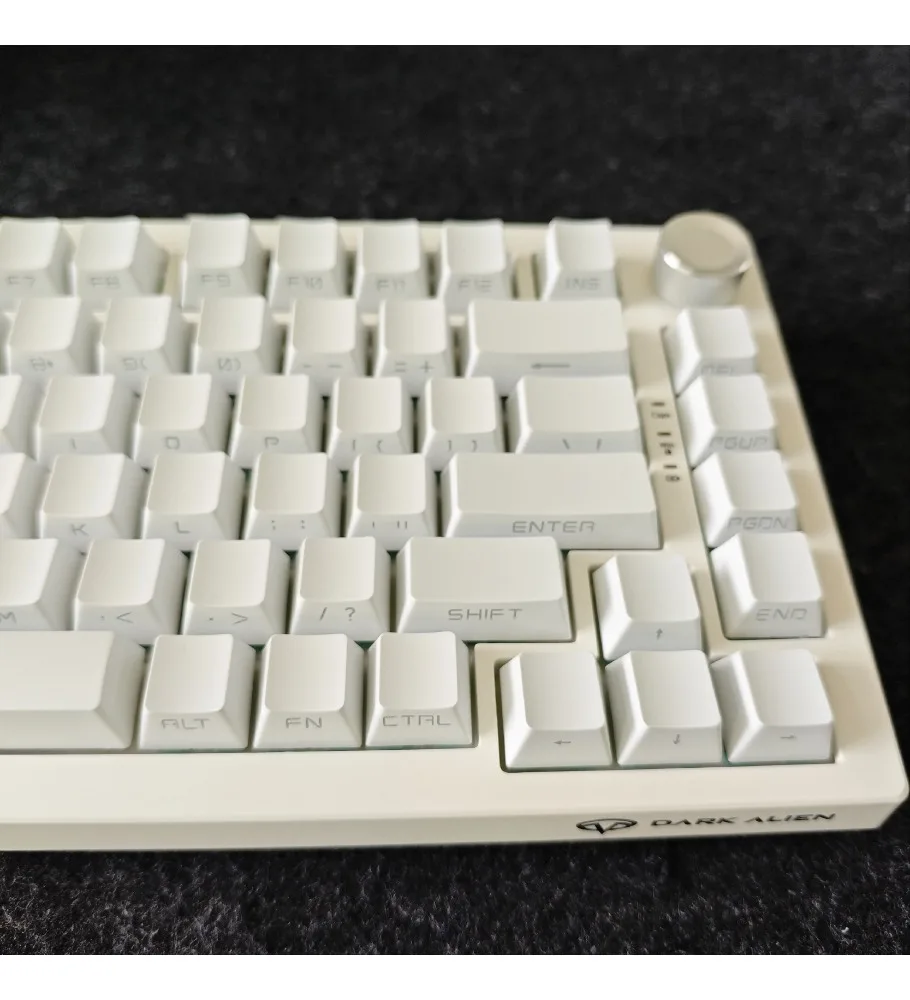 White mechanical keyboard personalized keycap side engraved light gradual change adaptation tarantula step from ace68/87/108