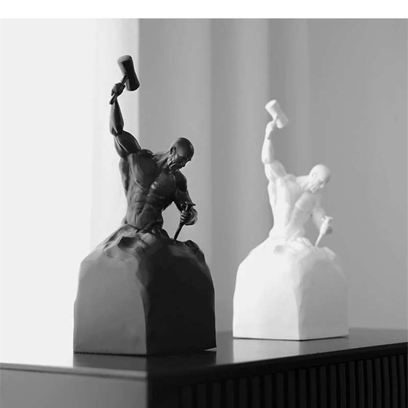 

Inspiring Character Sculpture Ornaments Resin Craftts Art Study Foyer Decoration Modern Home Accessories