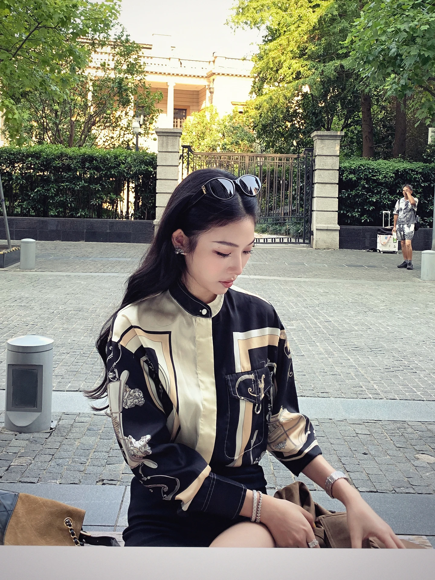 

Модная женская рубашка Boamarket: осенняя новинка, повседневный приталенный топ с длинным рукавом и принтом для девочек-подростков