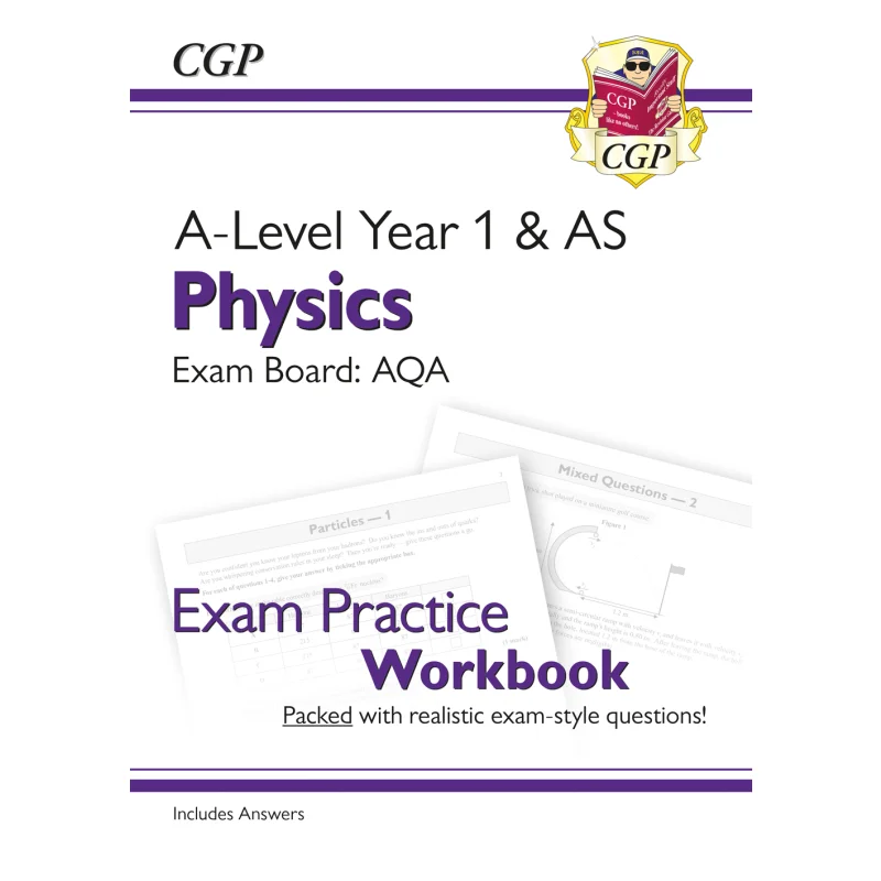 

ALevel Physics AQA Year 1 AS Exam Practice Workbook Includes Answers CGP Books Coordination Group Publications 9781782949145