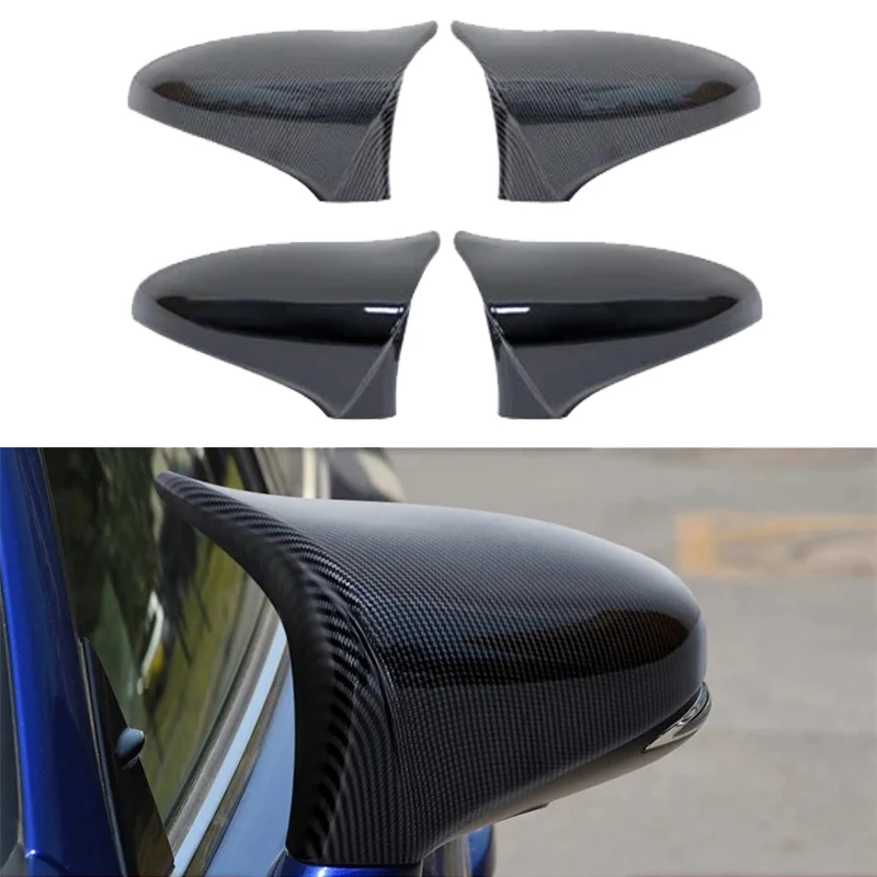 

1Pair for Lexus GS ES RC RCF GSF CT LS 2013-2018 Side Mirror Cover Caps ABS Black/Carbon Fiber Look Car Exterior Accessories