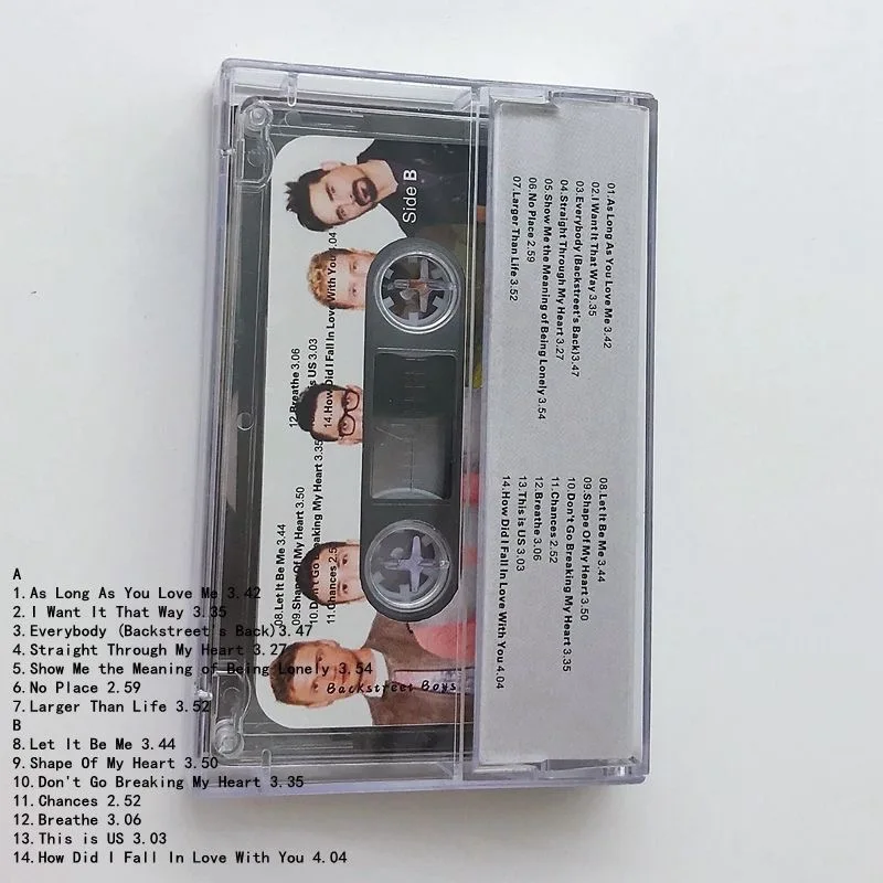 Classic Backstreet Boys Music Tape Backstreet's Back Album Cosplay Soundtracks Box Cassettes Car Walkman Tape Party Music Gifts