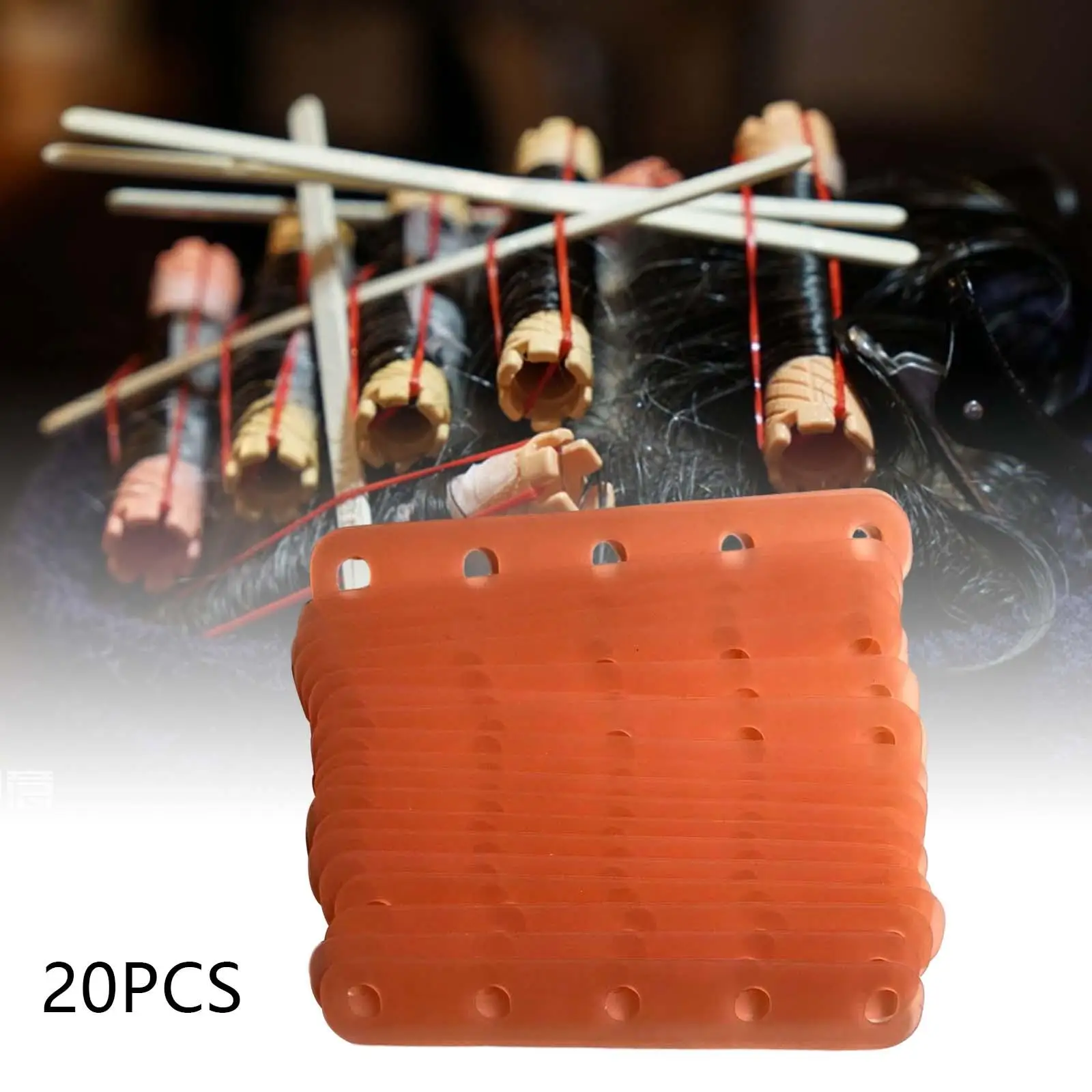 20x herramienta para el cabello de salón, gomas para rizar, bandas para mujeres y niñas, varillas de ondas calientes
