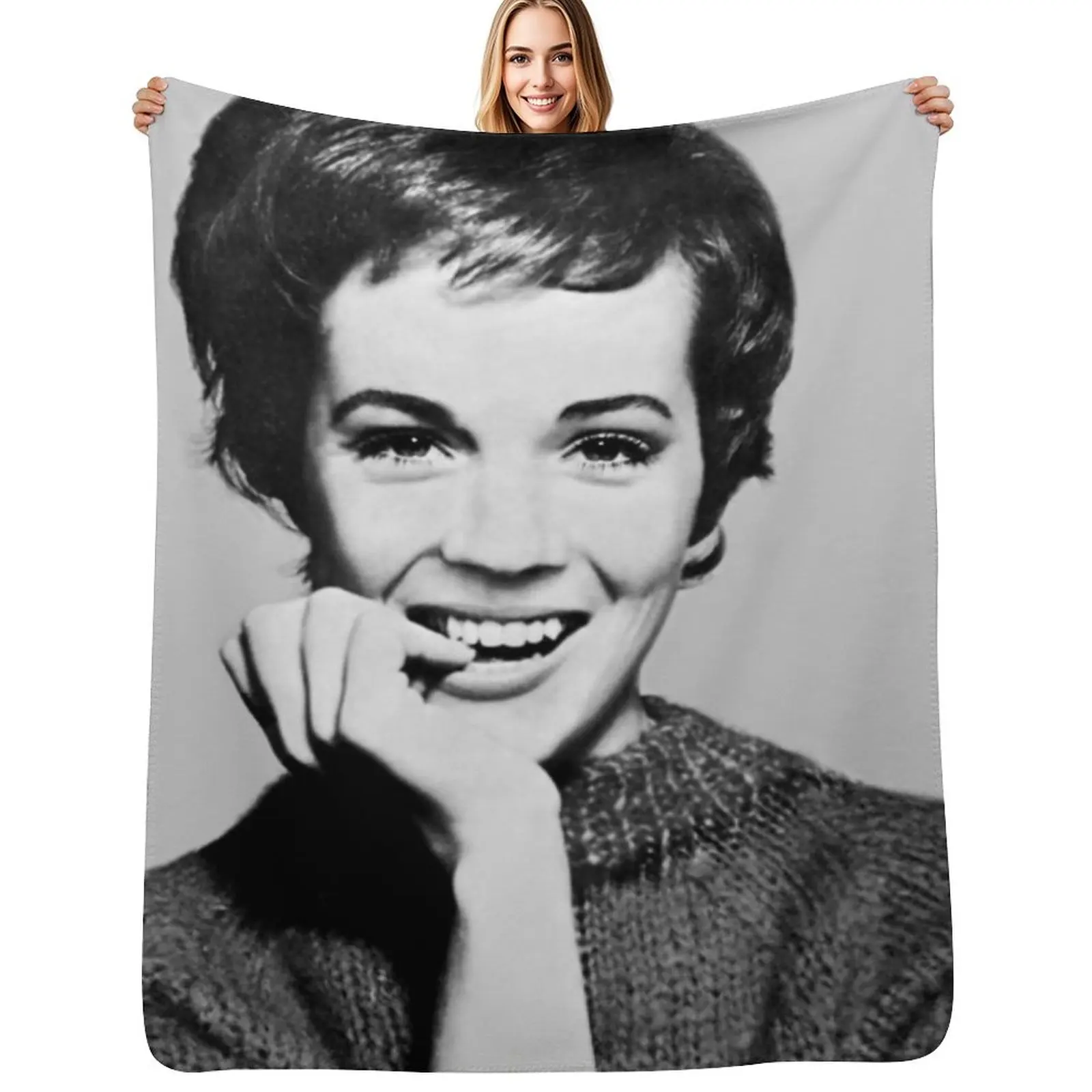 

Julie Andrews V Throw Blanket Cozy Warm Blanket for Bed Room Decor