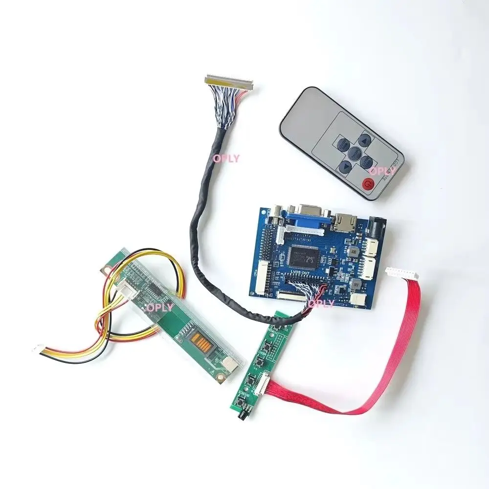 Placa controladora diy para b154ew08 v1 b154ew08 v0 1280x800 15.4 "30pin 1 ccfl painel lcd hdmi-compatível av vga kit