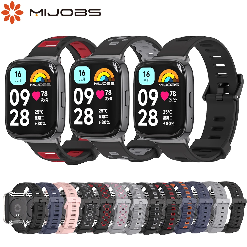 Strap for Redmi Watch 3 Active Smart Bracelet Breathable Sports Silicone Band for Xiaomi Redmi Watch 3 Active Wristband