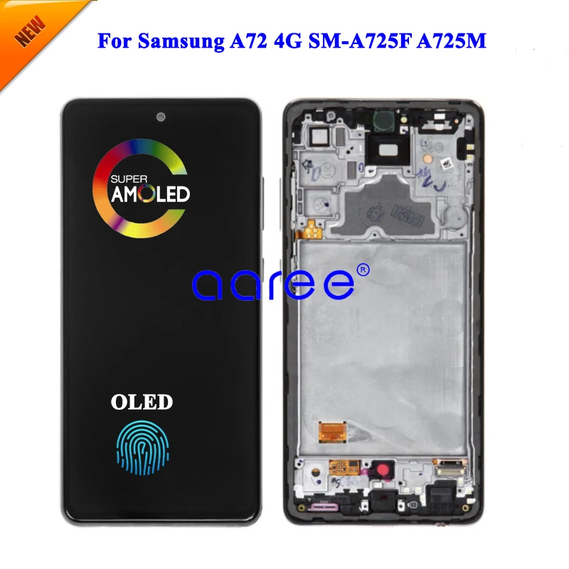 新モデル-65-'小型-oled-液晶サムスン-a72-4-グラム-a725-a725f-液晶画面タッチデジタイザアセンブリ