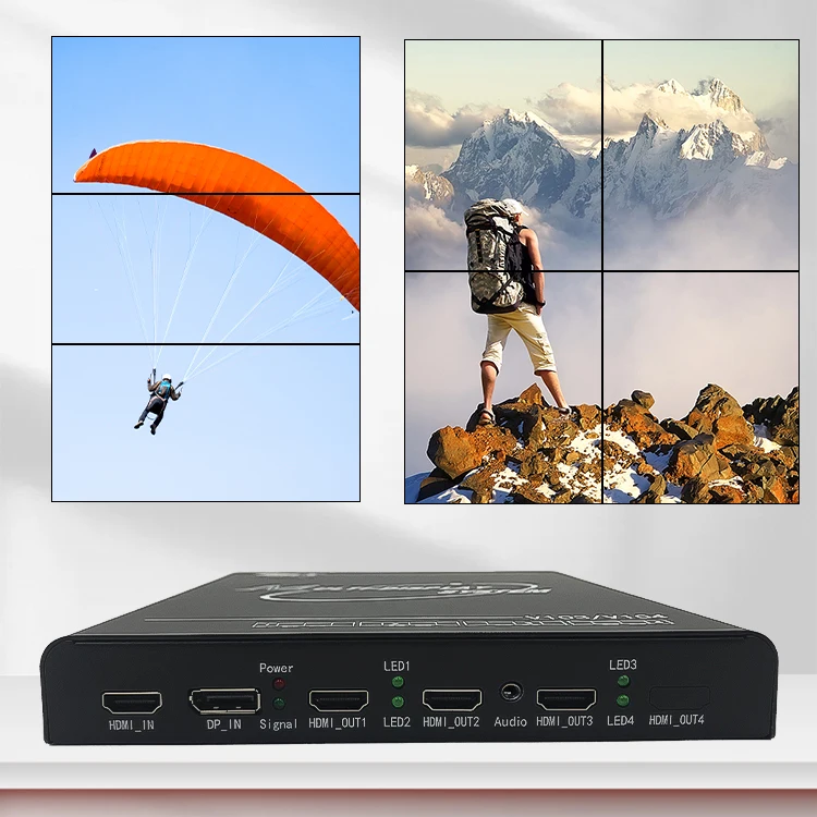 Bitvisus Metal 4K EDID Programmable 3x3/3x4/2x2/1x3/3x1/2x3 Multi-Format Video Splicer & Image Processor Configurations