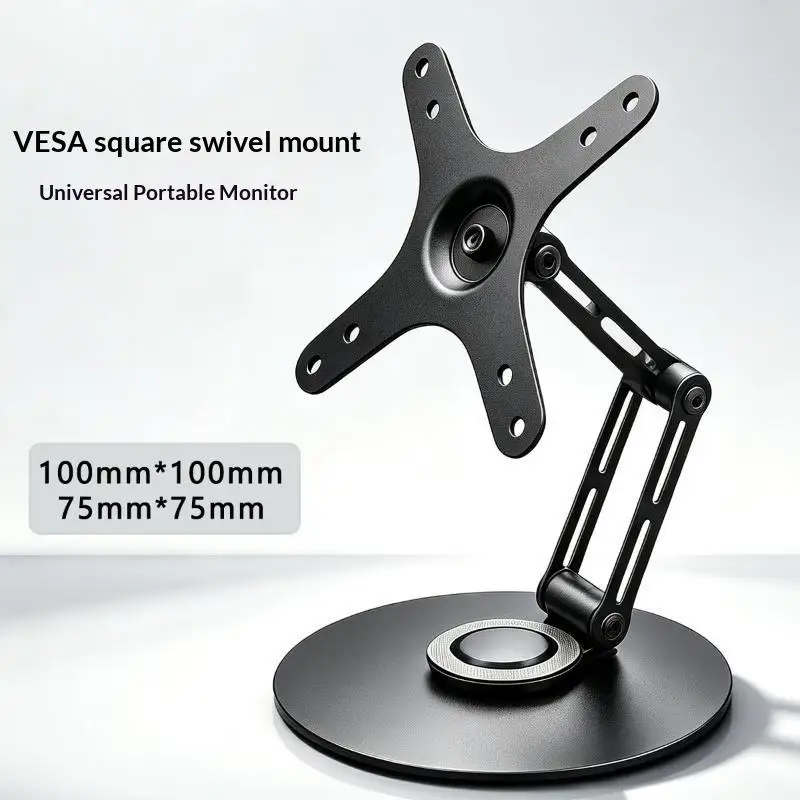 Foldable Monitor Stand 360° Rotation Multi-Angle Adjustable Heavy Load Monitor Arm Support For 9-18.4 Inch Screen