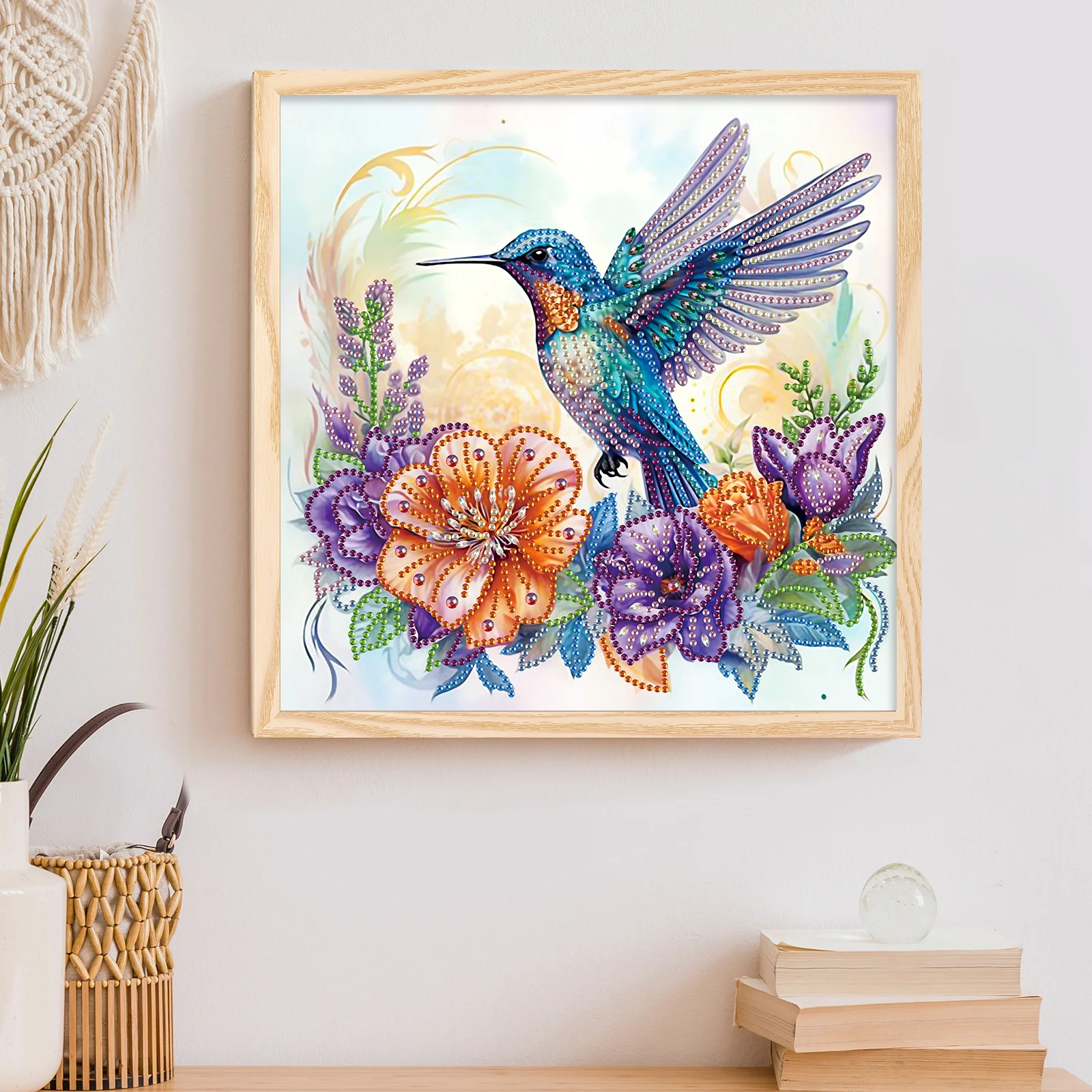 Diamond Painting Kits for Adult,hummingbird Special Shape Diamond Art for Beginner,Diamond Art Painting for Home Decoration Gift view 5